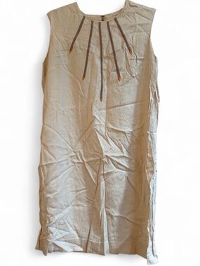Smartsetter Vintage Mid Century Embroidered Sleeveless Shift Tunic Dress